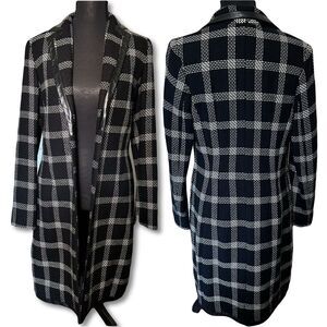 Banana Republic Wool Plaid Trench Coat XS